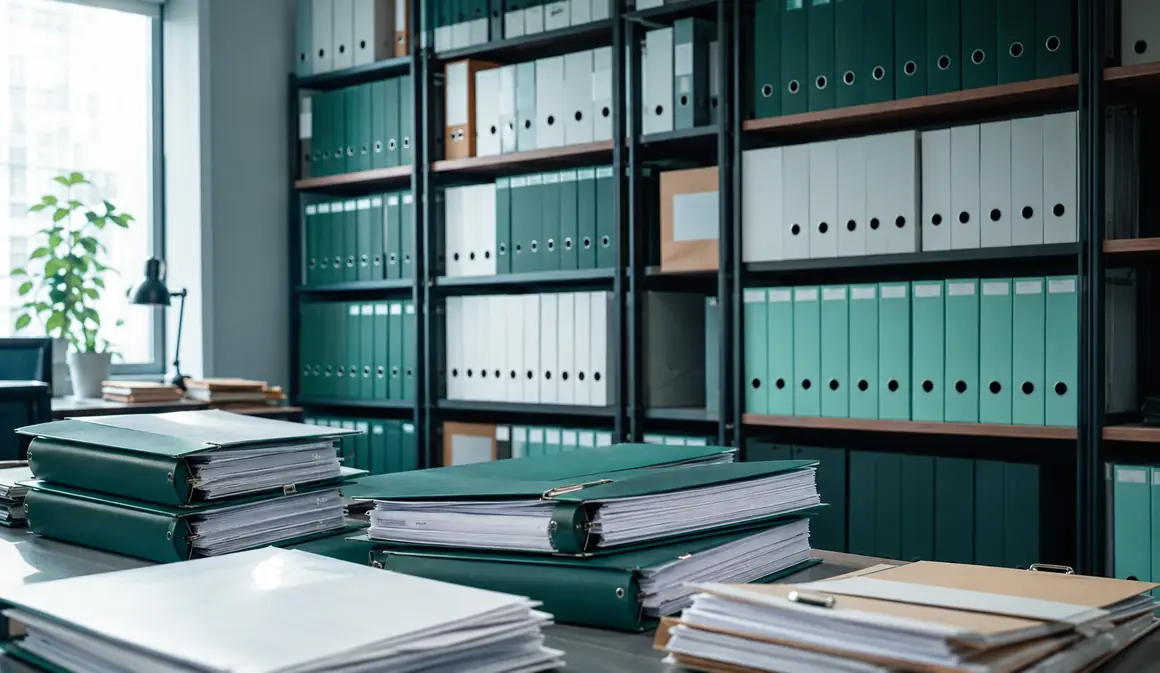 Archivo de expedientes de un estudio legal